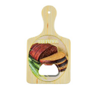 Magnetas atidarytuvas pjaustymo lentelė su juoda duona